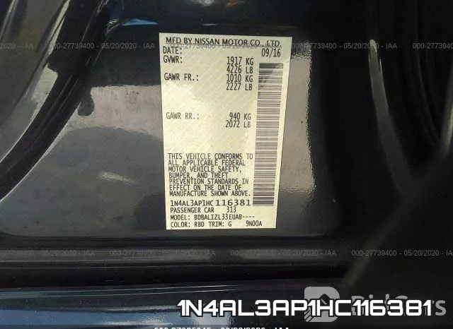 1N4AL3AP1HC116381 фото 2