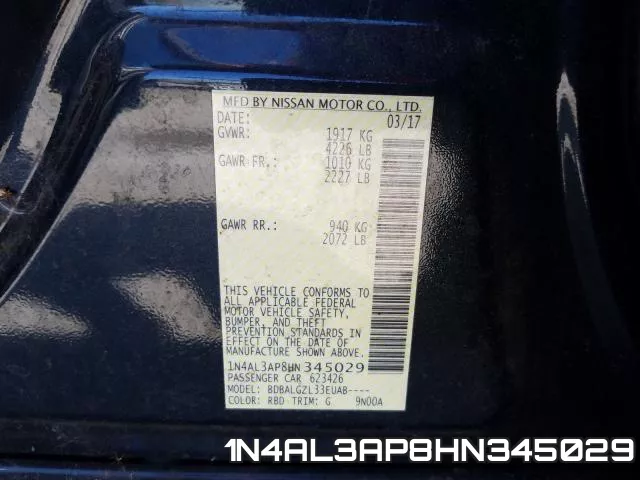 1N4AL3AP8HN345029 фото 2