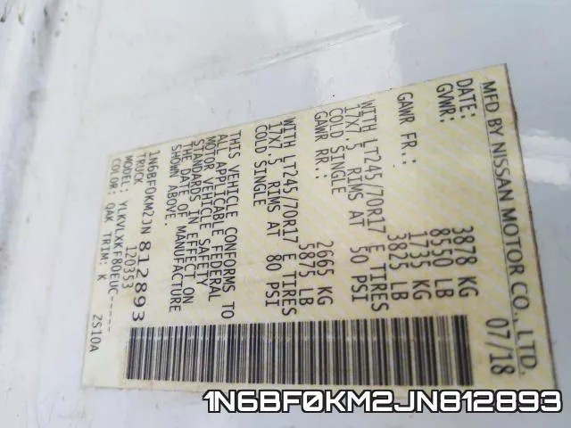 1N6BF0KM2JN812893 фото 2
