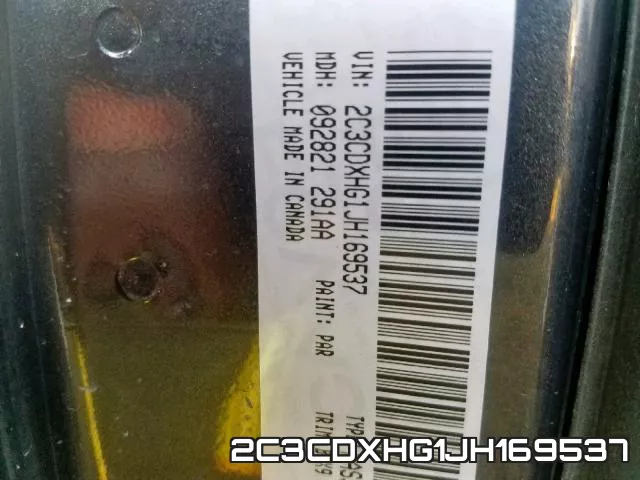 2C3CDXHG1JH169537 фото 2