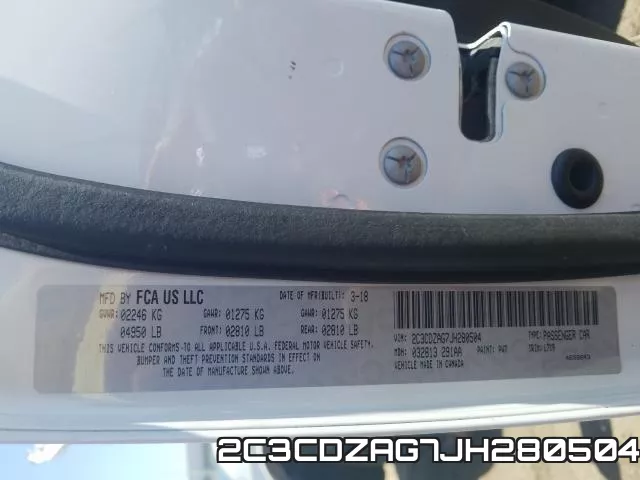 2C3CDZAG7JH280504 фото 2