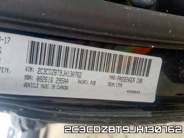 2C3CDZBT9JH130762 фото 2