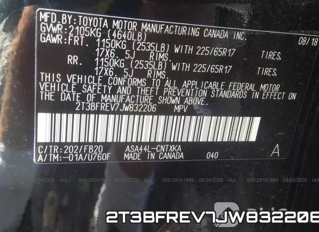 2T3BFREV7JW832206 фото 10