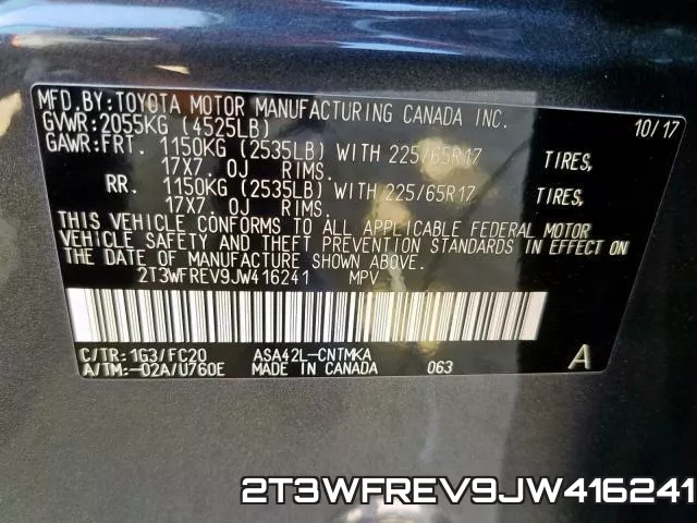 2T3WFREV9JW416241 фото 2