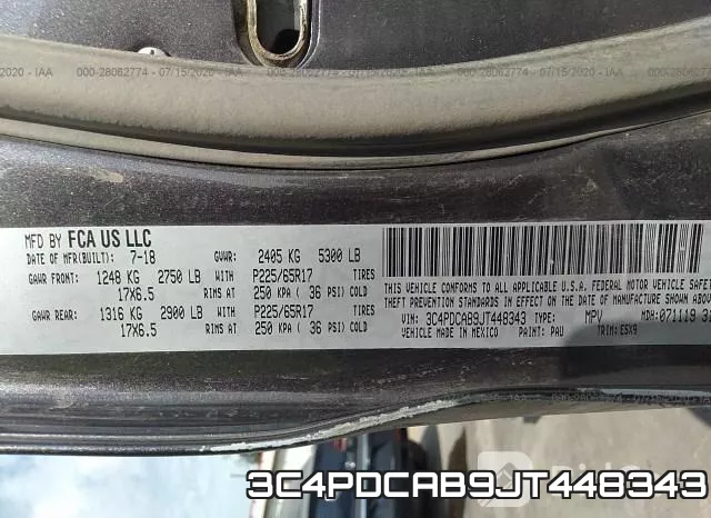 3C4PDCAB9JT448343 фото 10