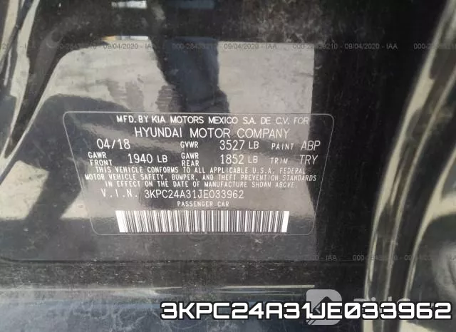 3KPC24A31JE033962 фото 10