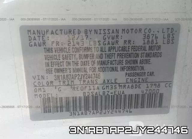 3N1AB7AP2JY244746 фото 10