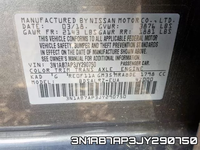 3N1AB7AP3JY290750 фото 2