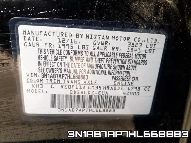 3N1AB7AP7HL668883 фото 2