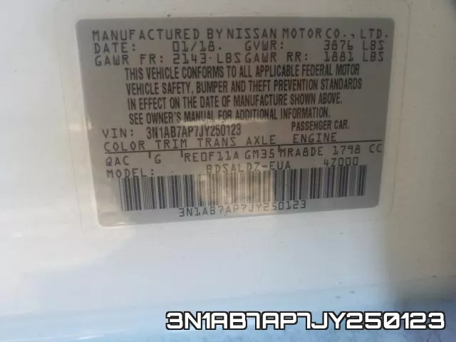 3N1AB7AP7JY250123 фото 2
