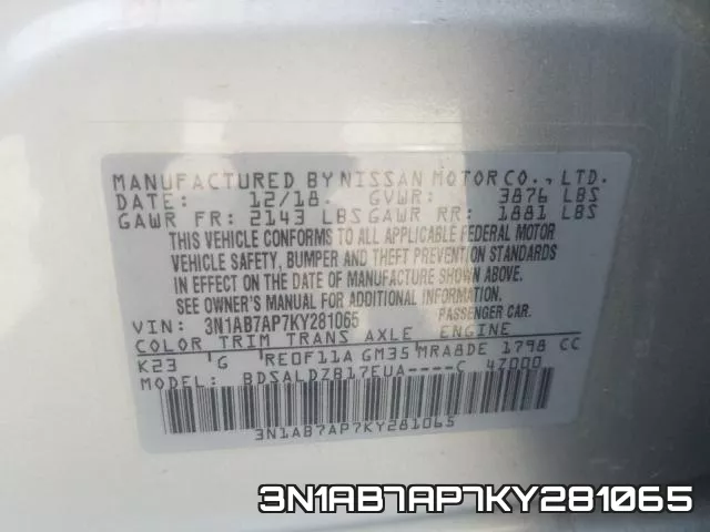 3N1AB7AP7KY281065 фото 2