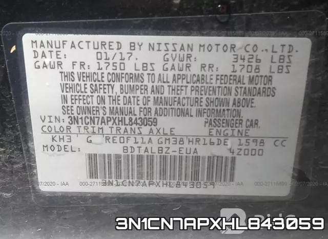 3N1CN7APXHL843059 фото 10
