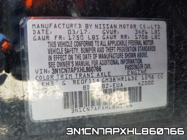 3N1CN7APXHL860766 фото 2
