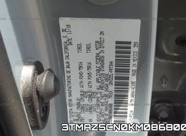 3TMAZ5CN0KM086800 фото 10