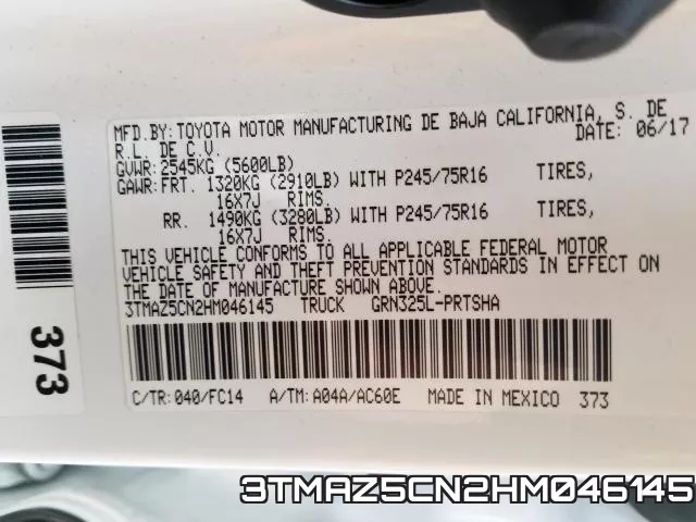 3TMAZ5CN2HM046145 фото 2