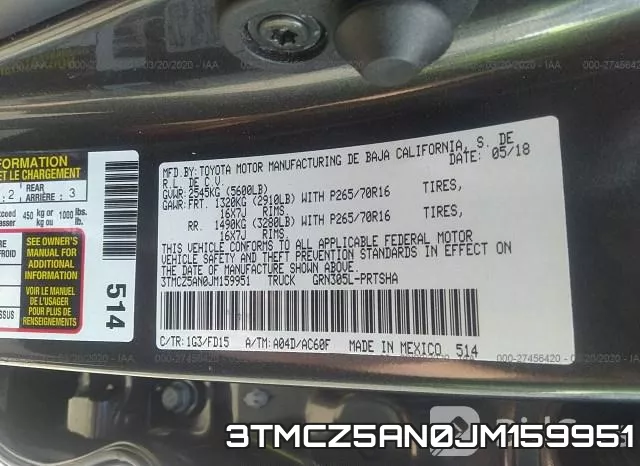 3TMCZ5AN0JM159951 фото 10