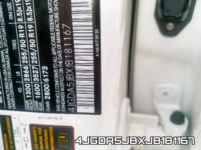 4JGDA5JBXJB181167 фото 2