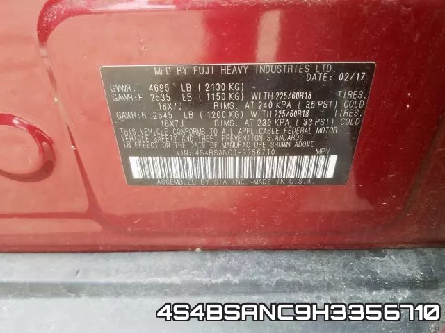 4S4BSANC9H3356710 фото 2
