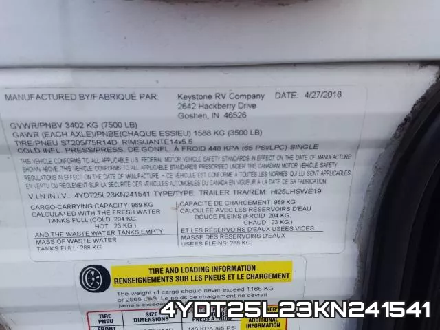 4YDT25L23KN241541 фото 2
