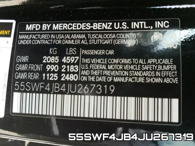 55SWF4JB4JU267319 фото 2