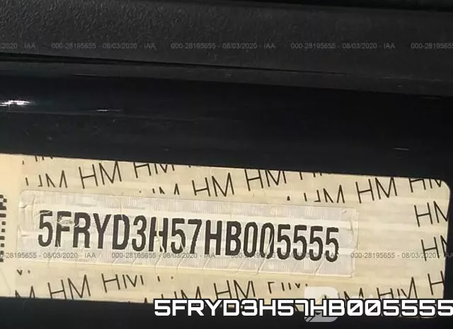 5FRYD3H57HB005555 фото 10