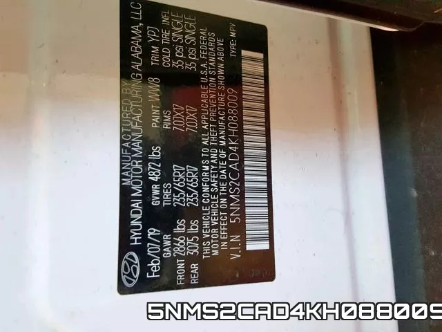 5NMS2CAD4KH088009 фото 2