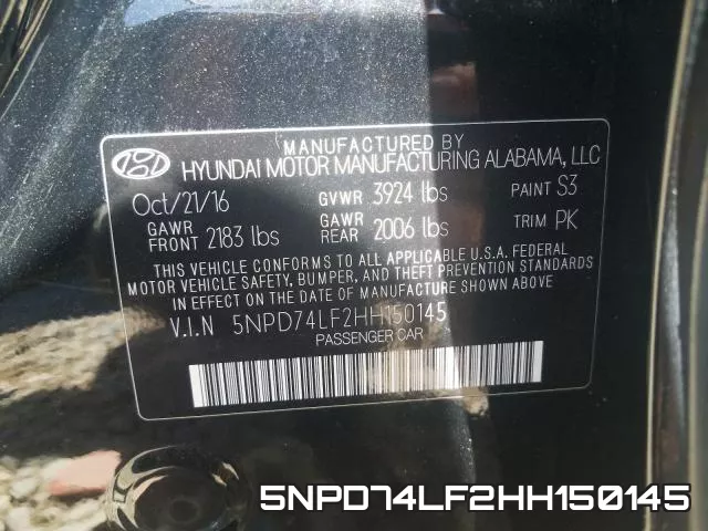 5NPD74LF2HH150145 фото 2