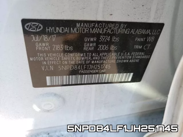 5NPD84LF1JH251745 фото 2
