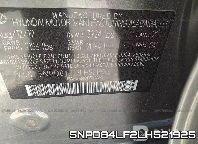 5NPD84LF2LH521925 фото 10