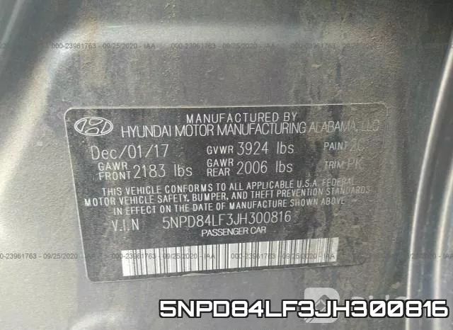 5NPD84LF3JH300816 фото 10