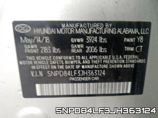 5NPD84LF3JH363124 фото 2