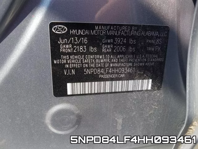 5NPD84LF4HH093461 фото 2