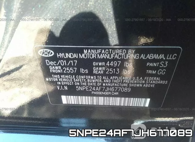 5NPE24AF7JH677089 фото 10