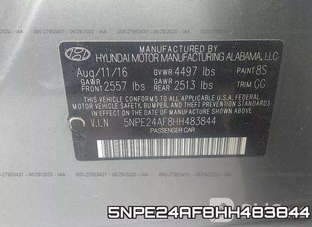 5NPE24AF8HH483844 фото 10
