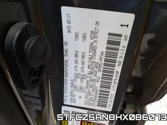 5TFCZ5AN8HX086073 фото 2