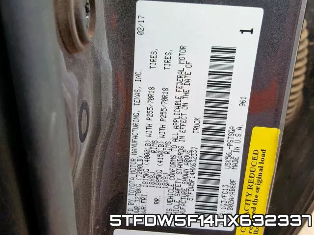 5TFDW5F14HX632337 фото 2