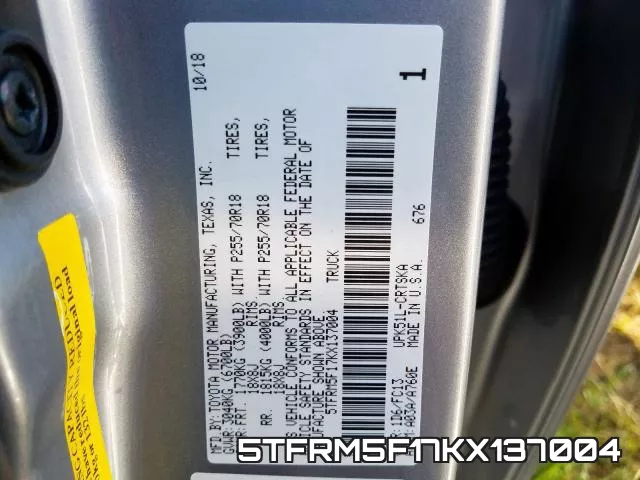 5TFRM5F17KX137004 фото 2