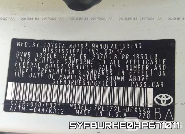 5YFBURHE0HP671011 фото 10