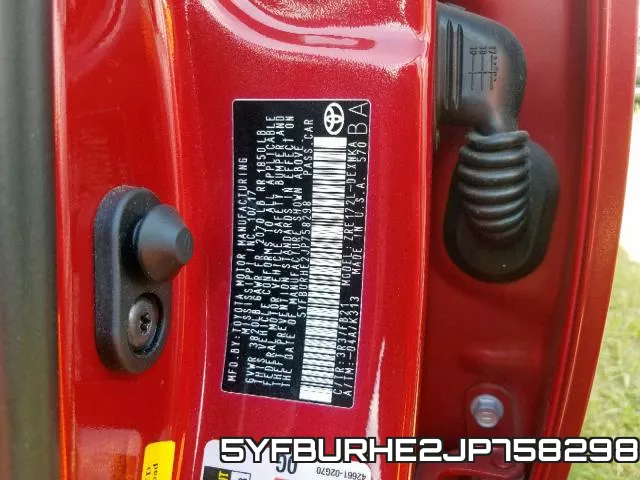 5YFBURHE2JP758298 фото 2