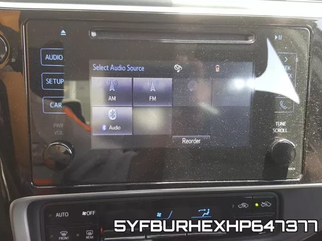 5YFBURHEXHP647377 фото 10