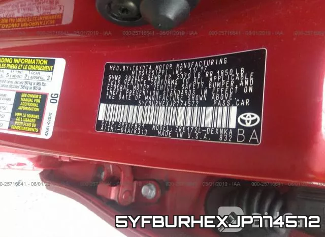 5YFBURHEXJP774572 фото 10