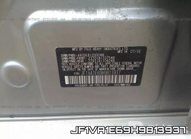 JF1VA1E69H9813937 фото 10