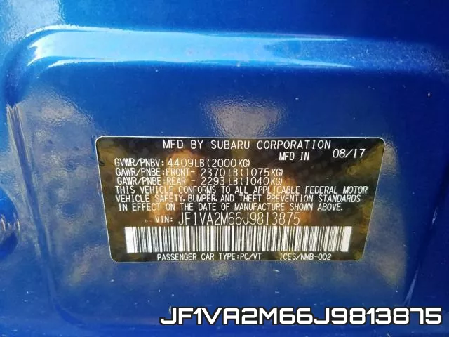 JF1VA2M66J9813875 фото 2