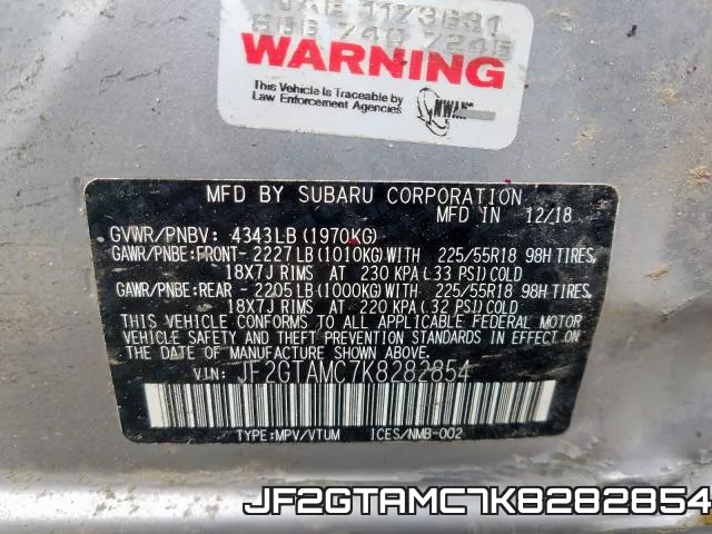 JF2GTAMC7K8282854 фото 2