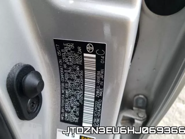 JTDZN3EU6HJ069366 фото 2