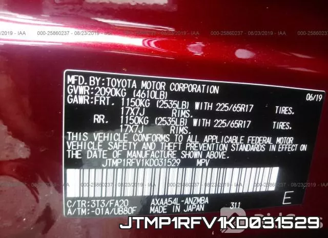 JTMP1RFV1KD031529 фото 10