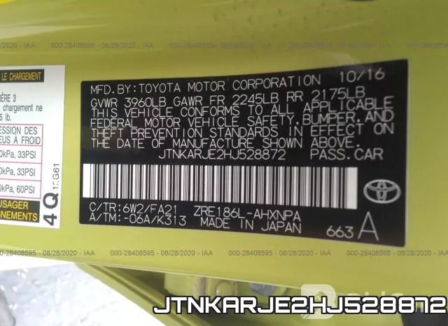 JTNKARJE2HJ528872 фото 10
