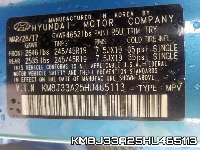 KM8J33A25HU465113 фото 2
