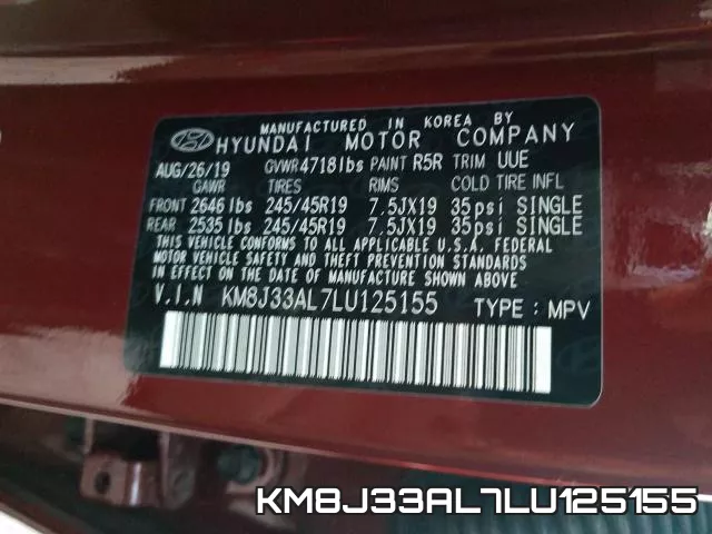 KM8J33AL7LU125155 фото 2
