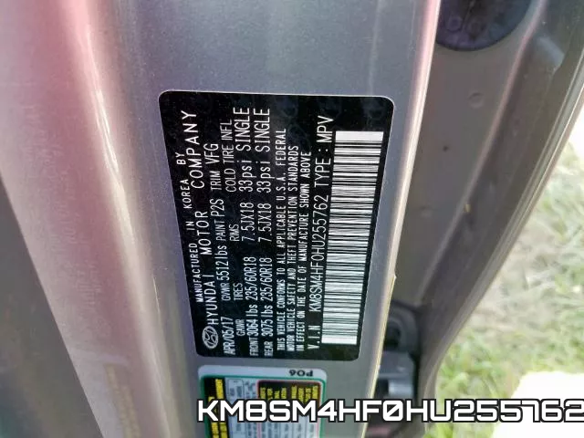 KM8SM4HF0HU255762 фото 2